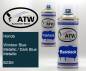 Preview: Honda, Windsor Blue Metallic / Dark Blue Metallic, B23M: 400ml Sprühdose + 400ml Klarlack - Set, von ATW Autoteile West.